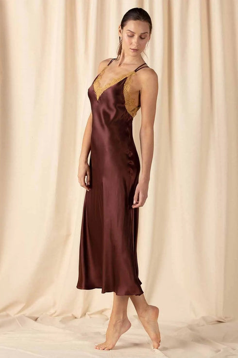Nk Imode Natasha Open Back Long Gown